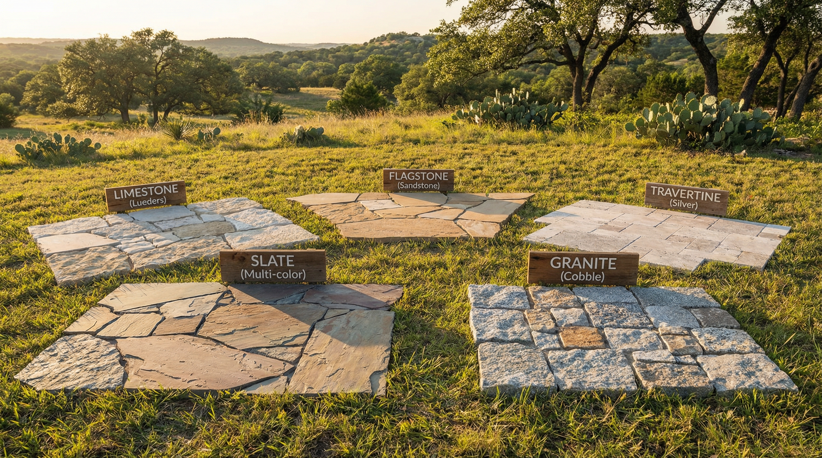 Natural Stone Options for Austin Hardscapes: A Buyer's Guide