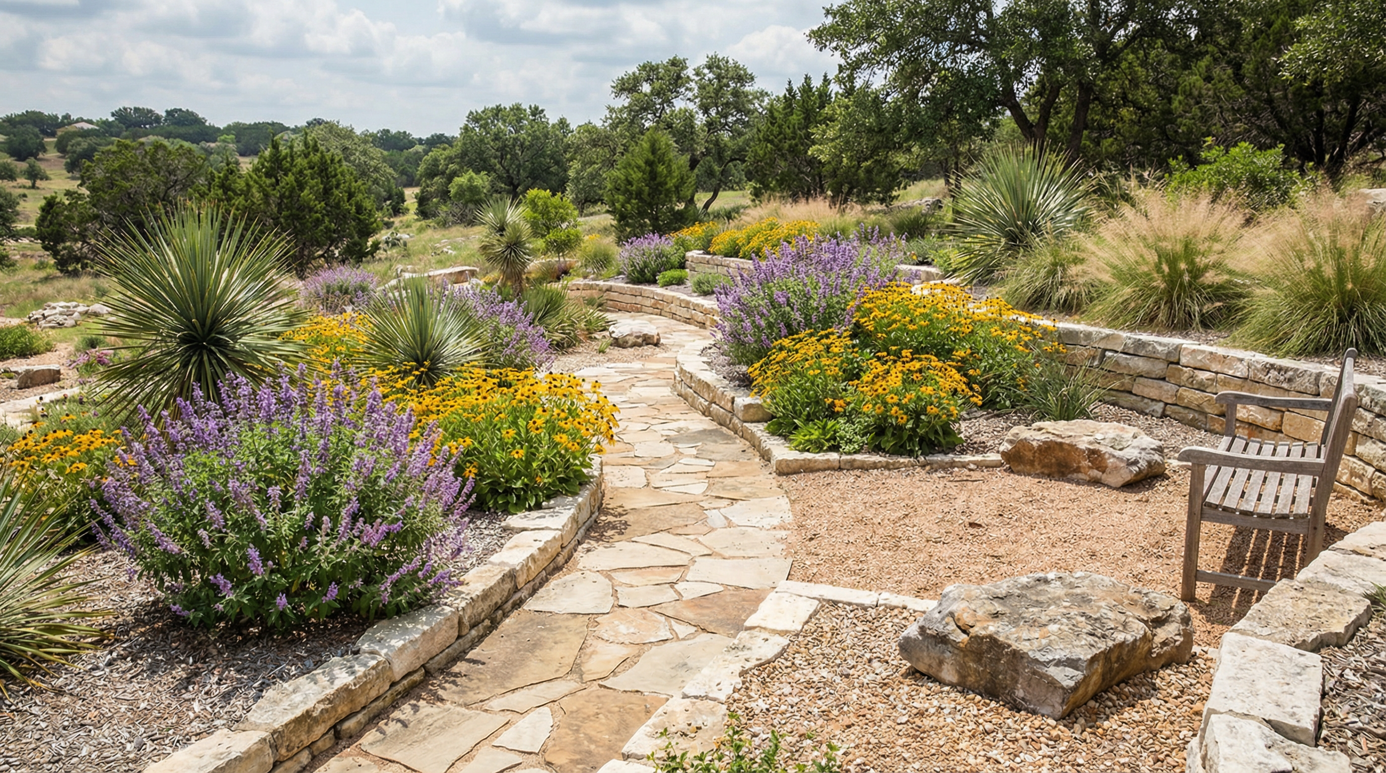 Best Texas Native Plants to Complement Your Hardscape