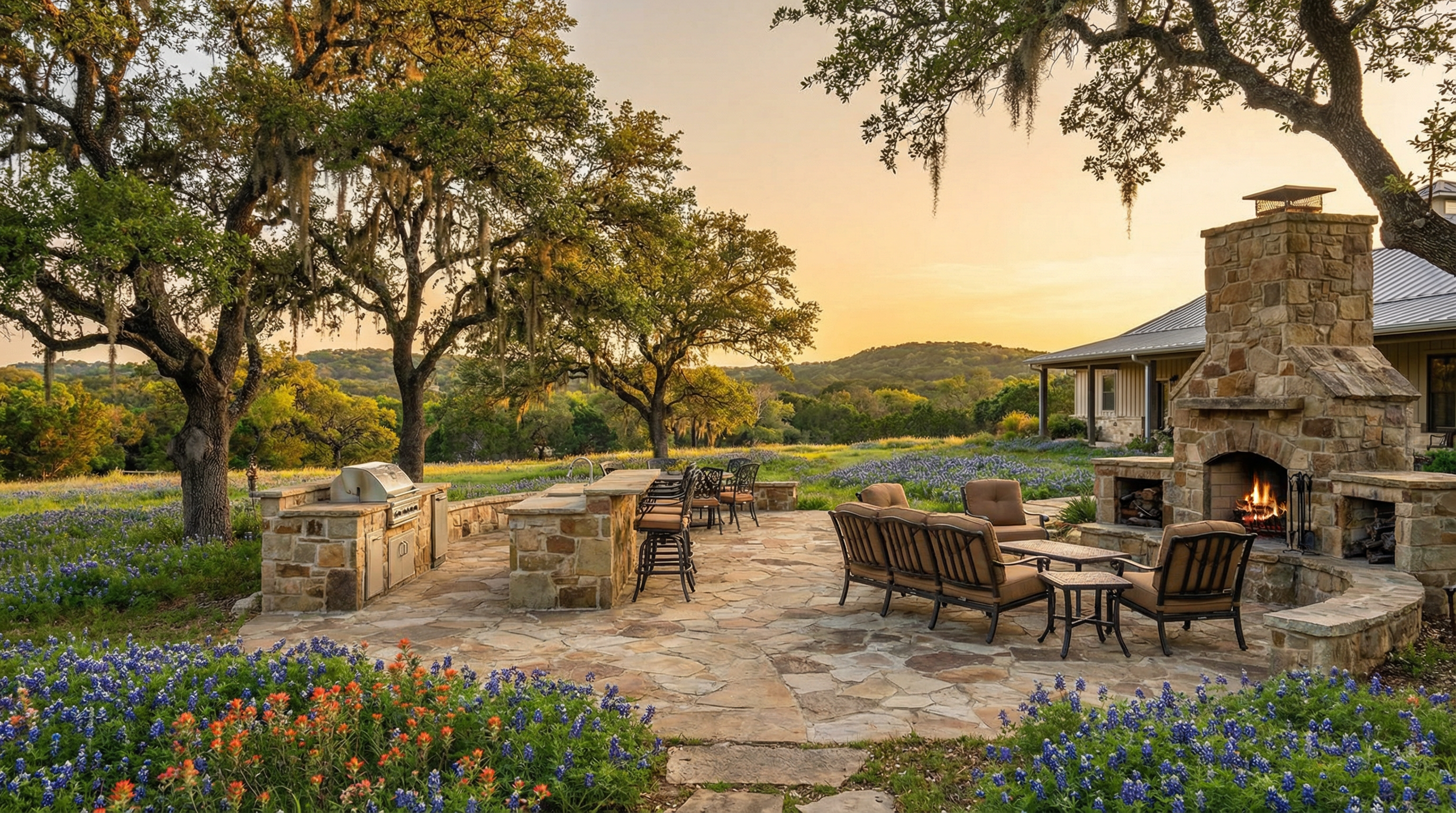 Premium hardscaping in Dripping Springs