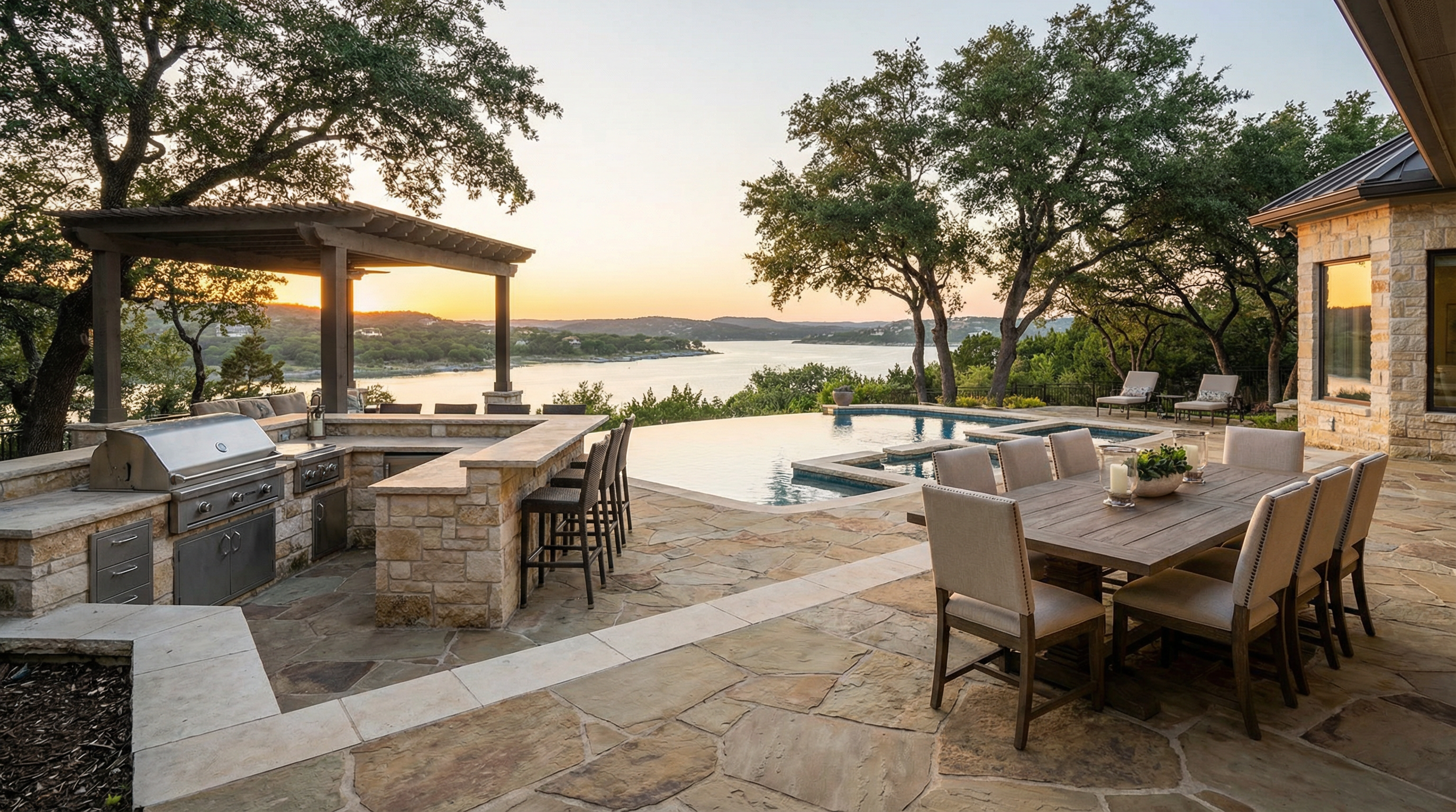 Premium hardscaping in Lakeway