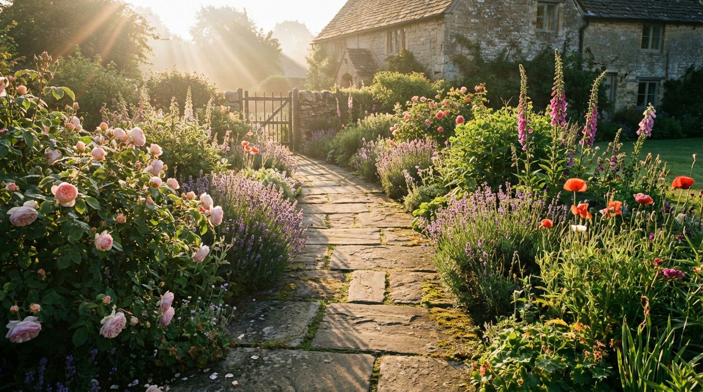 Curved Garden Path