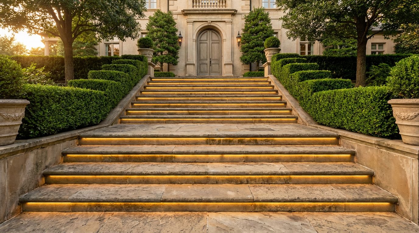 Grand Stone Staircase